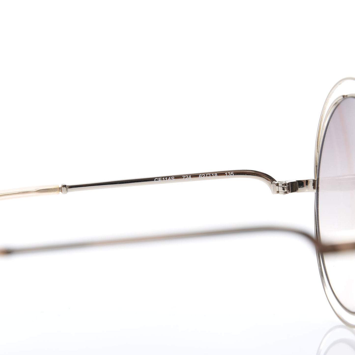 Metal Oversize Round Carlina Oversized Round Sunglasses CE114S Silver