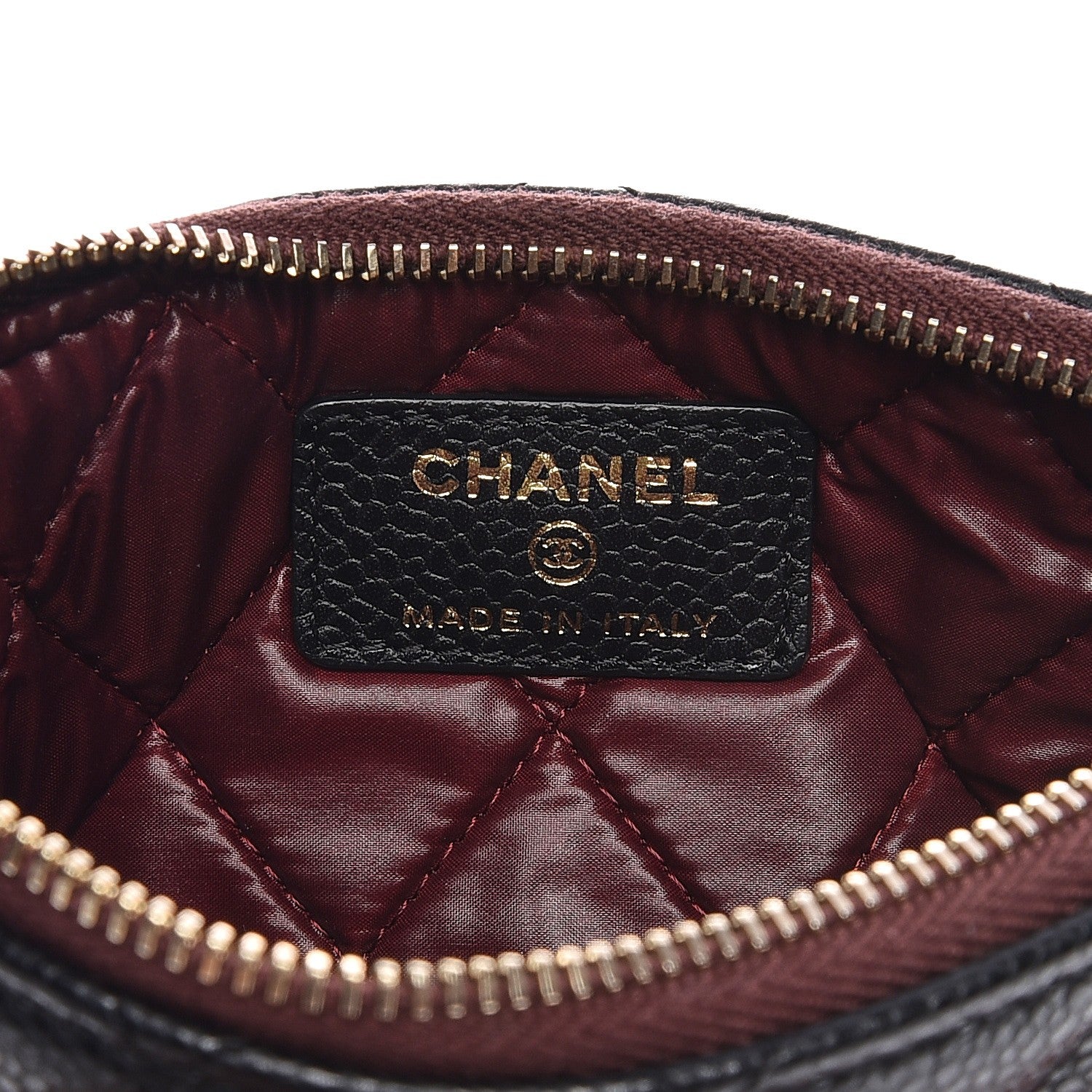 Chanel Caviar Quilted Small Cosmetic Case Black 6 of 7