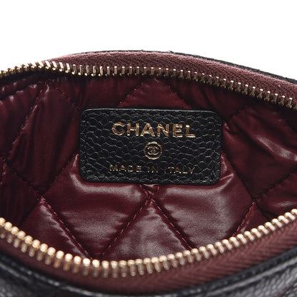Chanel Caviar Quilted Small Cosmetic Case Black 6 of 7