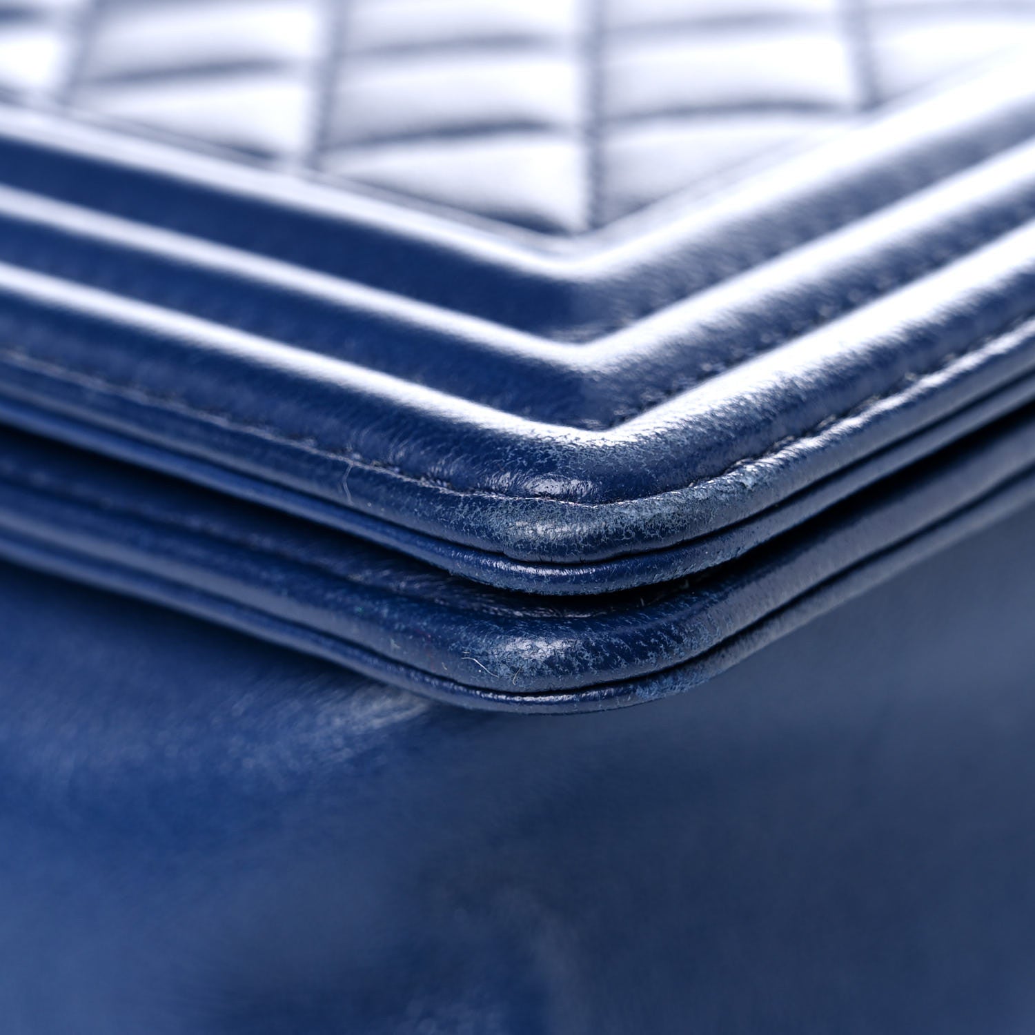Chanel Calfskin Quilted New Medium Boy Flap Blue 9 of 16