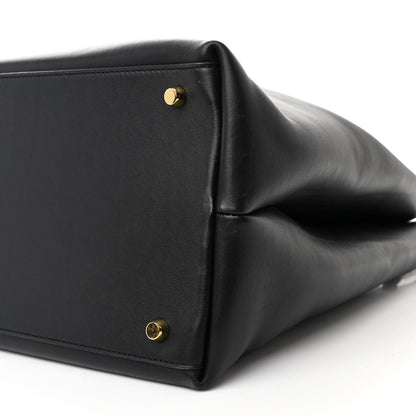 Bottega Veneta Silky Calfskin Large Andiamo Shoulder Bag Black 10 of 10