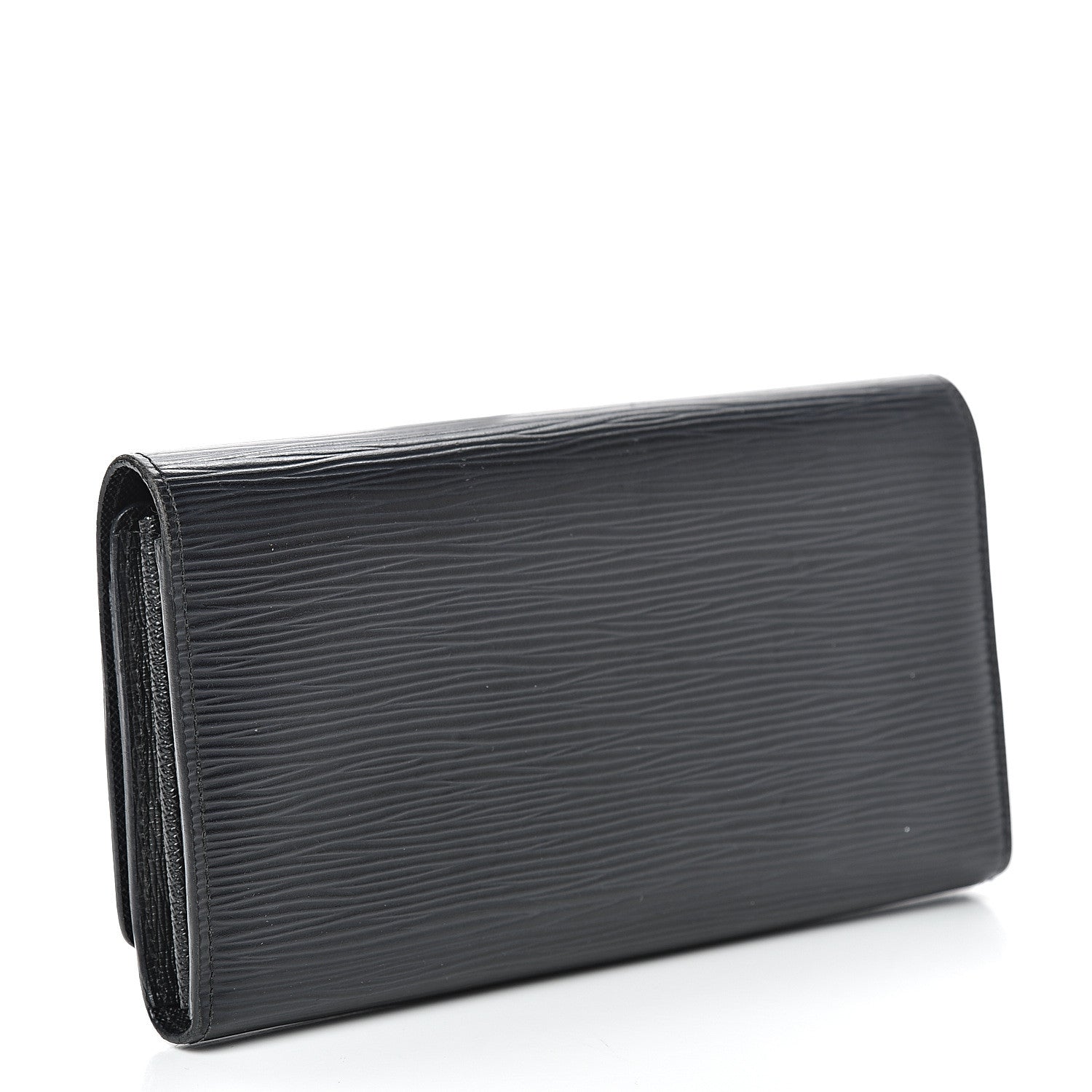 Louis Vuitton Epi Louise Wallet Black 2 of 11