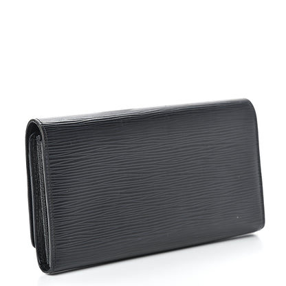 Louis Vuitton Epi Louise Wallet Black 2 of 11