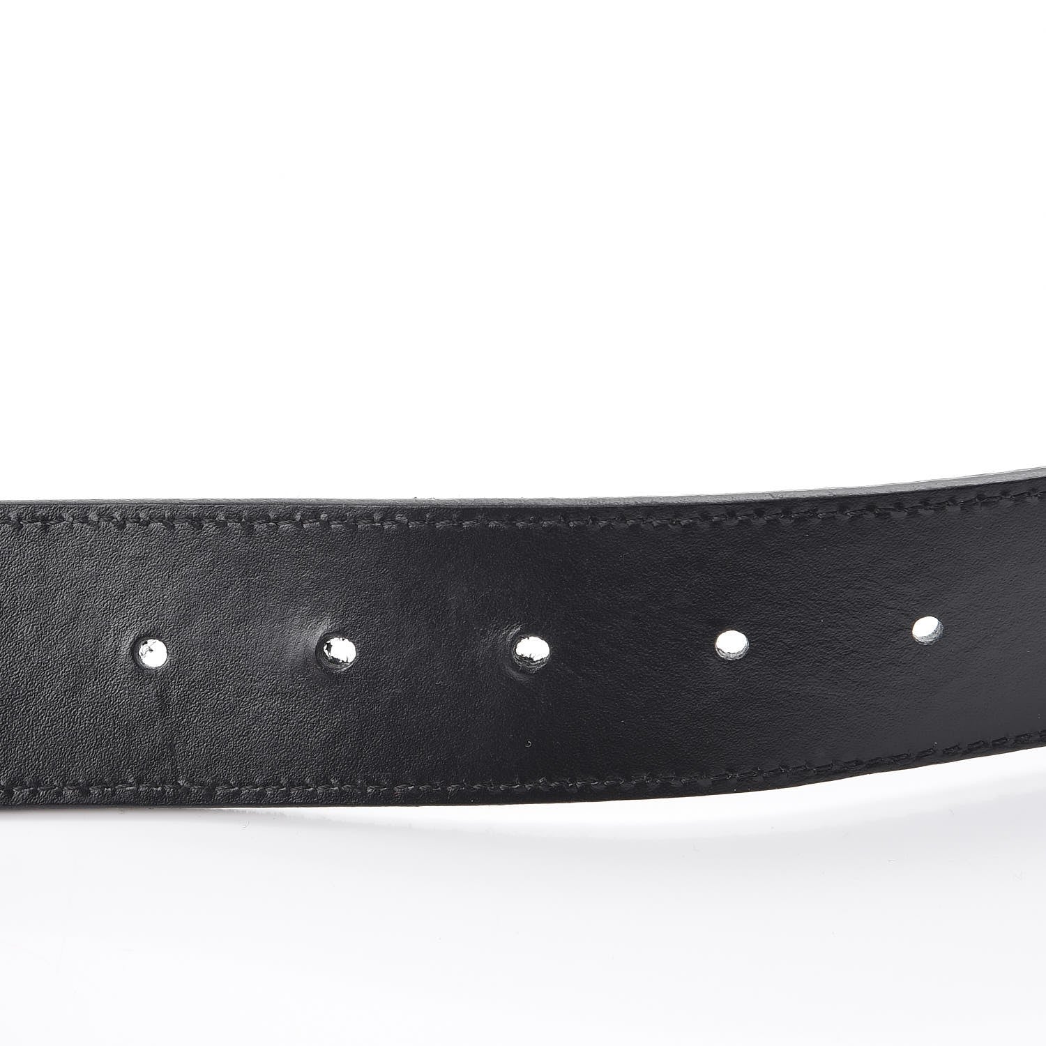 Louis Vuitton Suede Calfskin Mini Damier 40mm LV Initiales Belt 90 36 Black 5 of 9