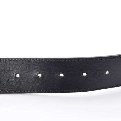 Louis Vuitton Suede Calfskin Mini Damier 40mm LV Initiales Belt 90 36 Black 5 of 9