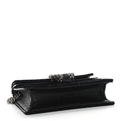 Gucci Velvet GG Monogram Super Mini Dionysus Shoulder Bag Black 3 of 7