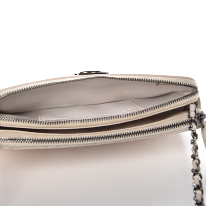 Chanel Caviar Quilted Small Boy Clutch With Chain Ivory 6 of 14