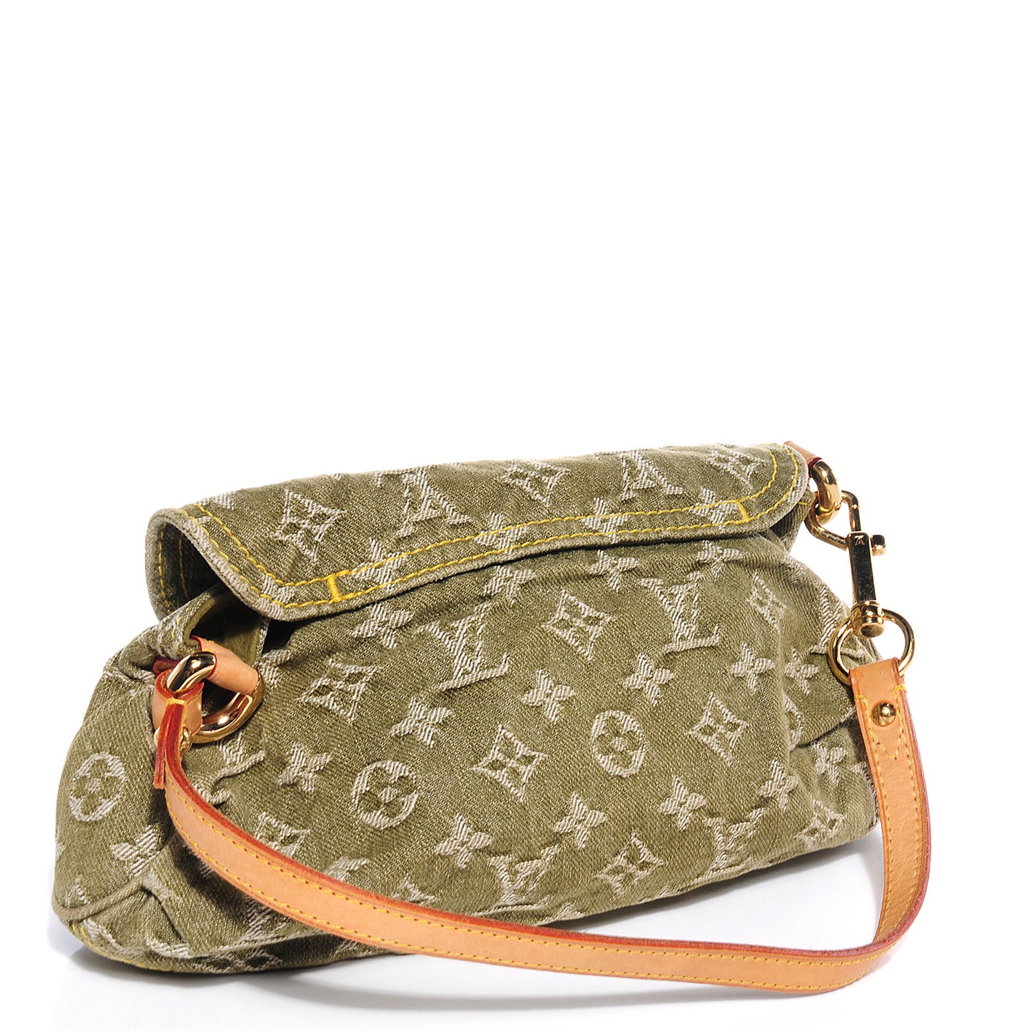 Monogram Denim Mini Pleaty Lichen