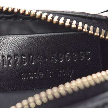 Saint Laurent Textured Patent Monogram Mini Wristlet Black 9 of 9