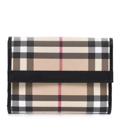 Burberry House Check Compact Wallet Black 1 of 7
