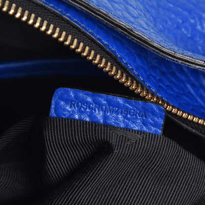 Burberry Signature Grain Calfskin Small Chichester Crossbody Clutch Bag Brilliant Blue 8 of 14