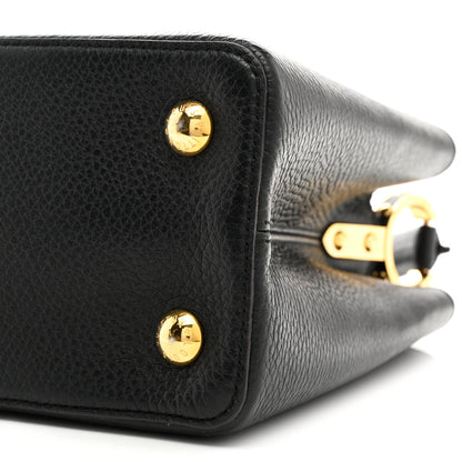 Louis Vuitton Taurillon Capucines PM Black 9 of 14