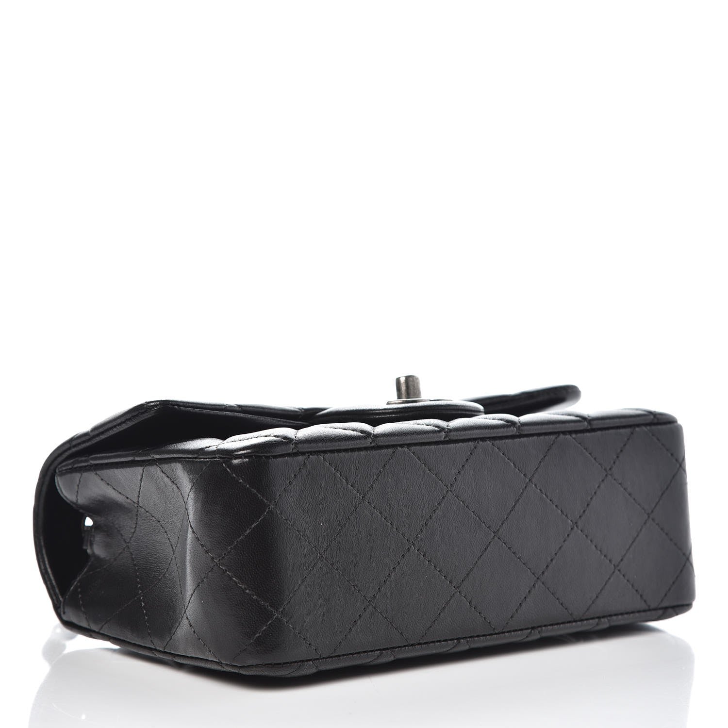 Chanel Lambskin Quilted Mini Rectangular Flap Black 4 of 8
