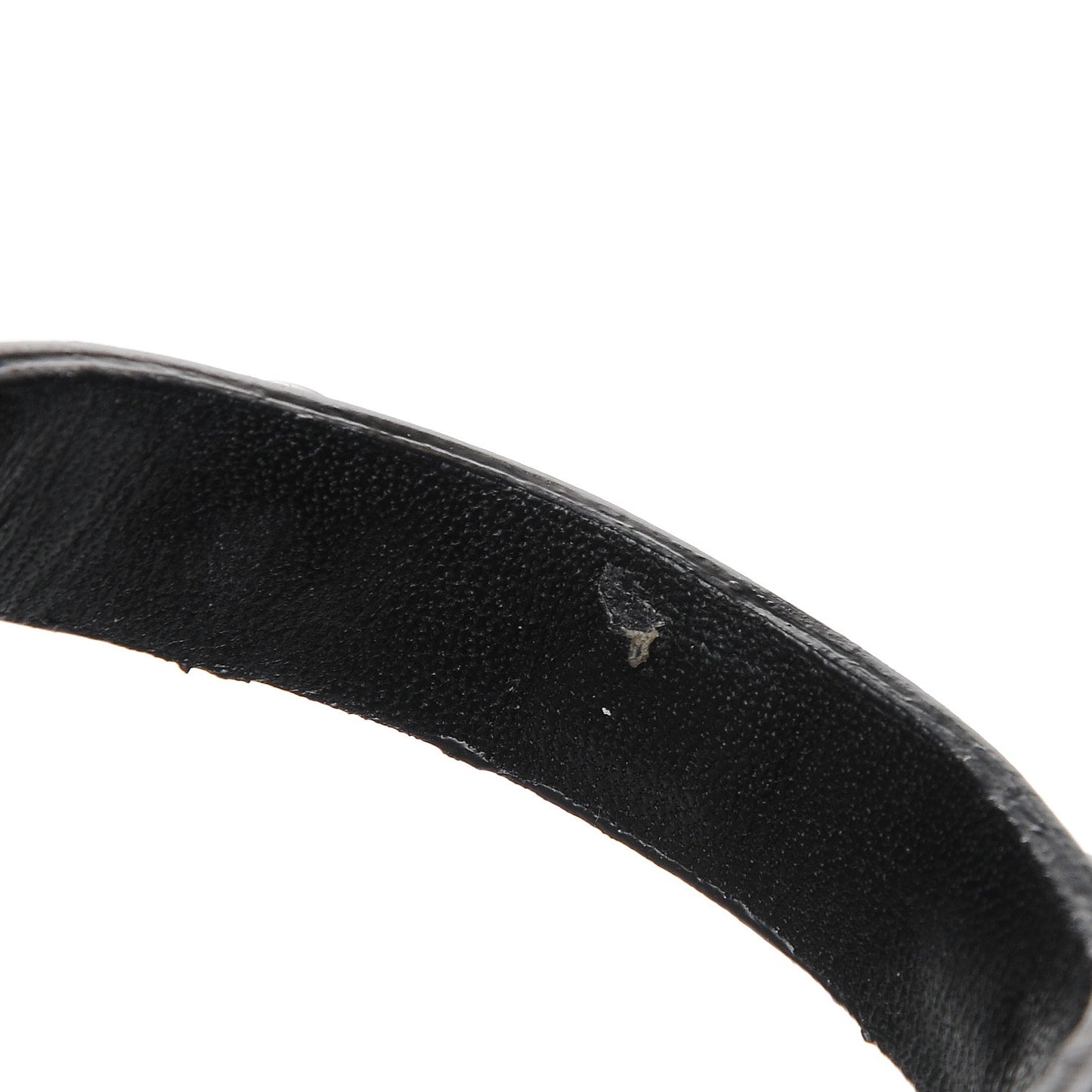 Calfskin Rockstud Rolling Ankle Strap Flat Sandals 36.5 Black
