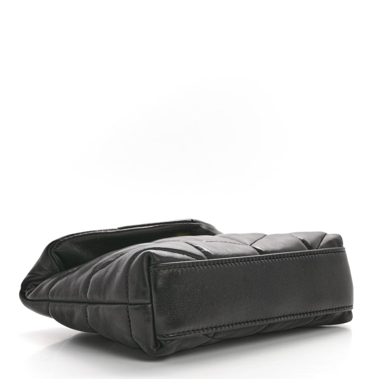 Lambskin Monogram Loulou Puffer Pouch Clutch Black