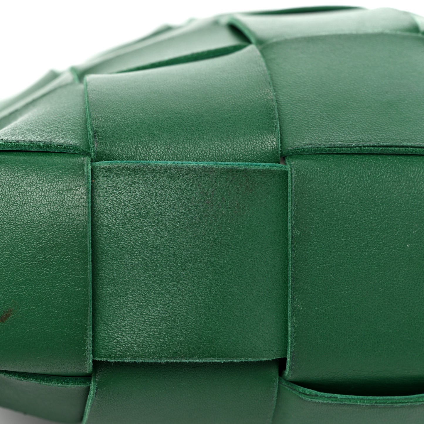 Lambskin Maxi Intrecciato Cassette Messenger Racing Green