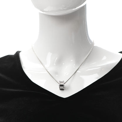 Bulgari 18K White Gold Diamond B.Zero1 Pendant Necklace 2 of 6