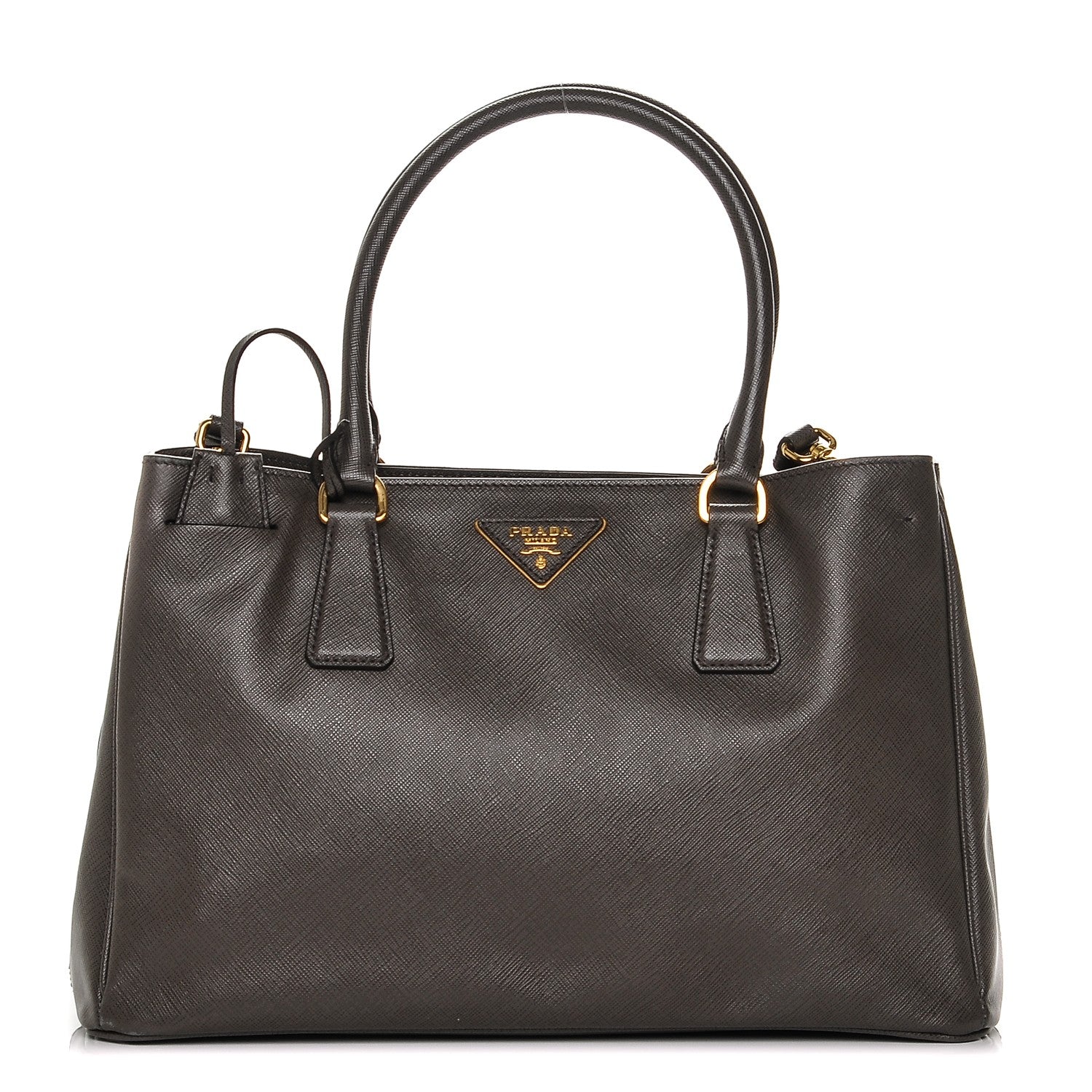 Prada Saffiano Lux Small Tote Grafite 1 of 7