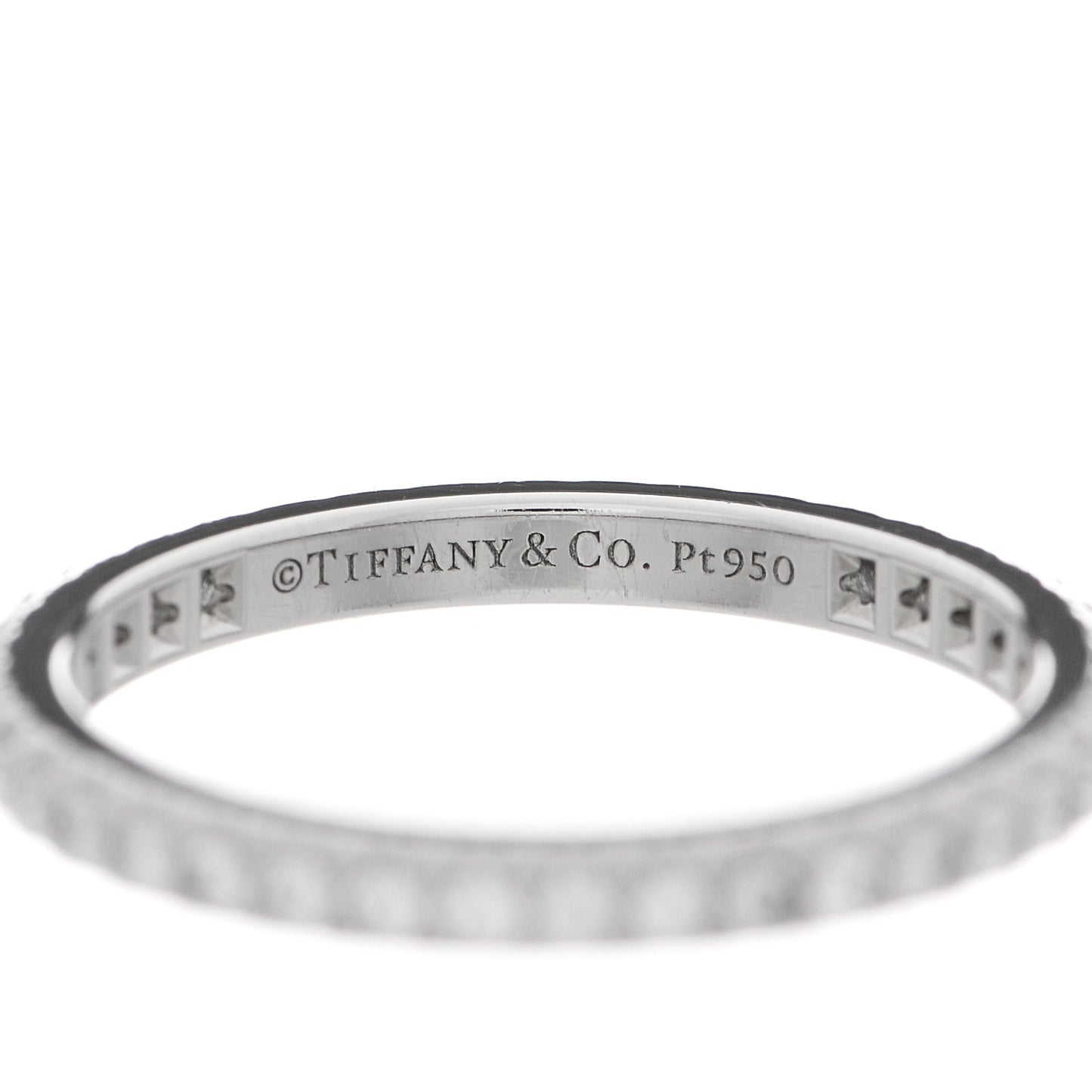Platinum Diamond .31ctw Soleste Eternity Band Ring 48 4.5