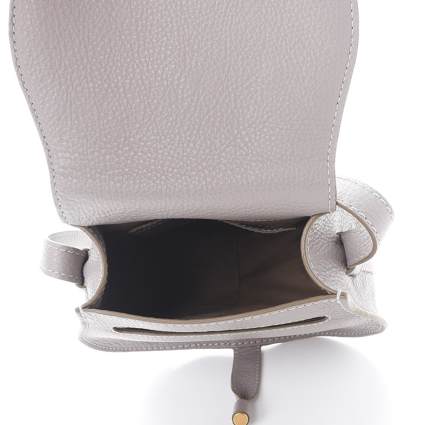 Calfskin Mini Marcie Round Crossbody Bag Cashmere Grey