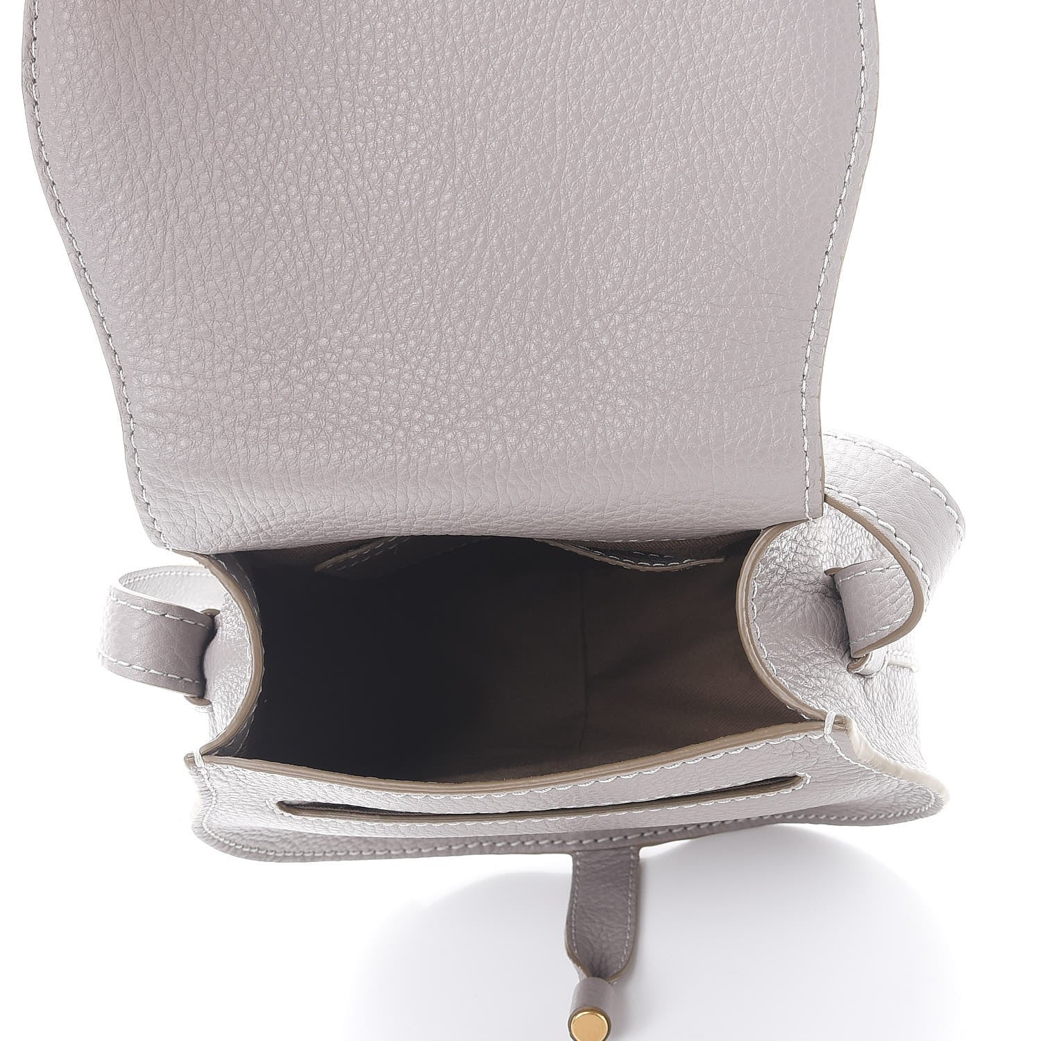 Chloe Calfskin Mini Marcie Round Crossbody Bag Cashmere Grey 5 of 8