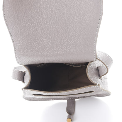 Chloe Calfskin Mini Marcie Round Crossbody Bag Cashmere Grey 5 of 8
