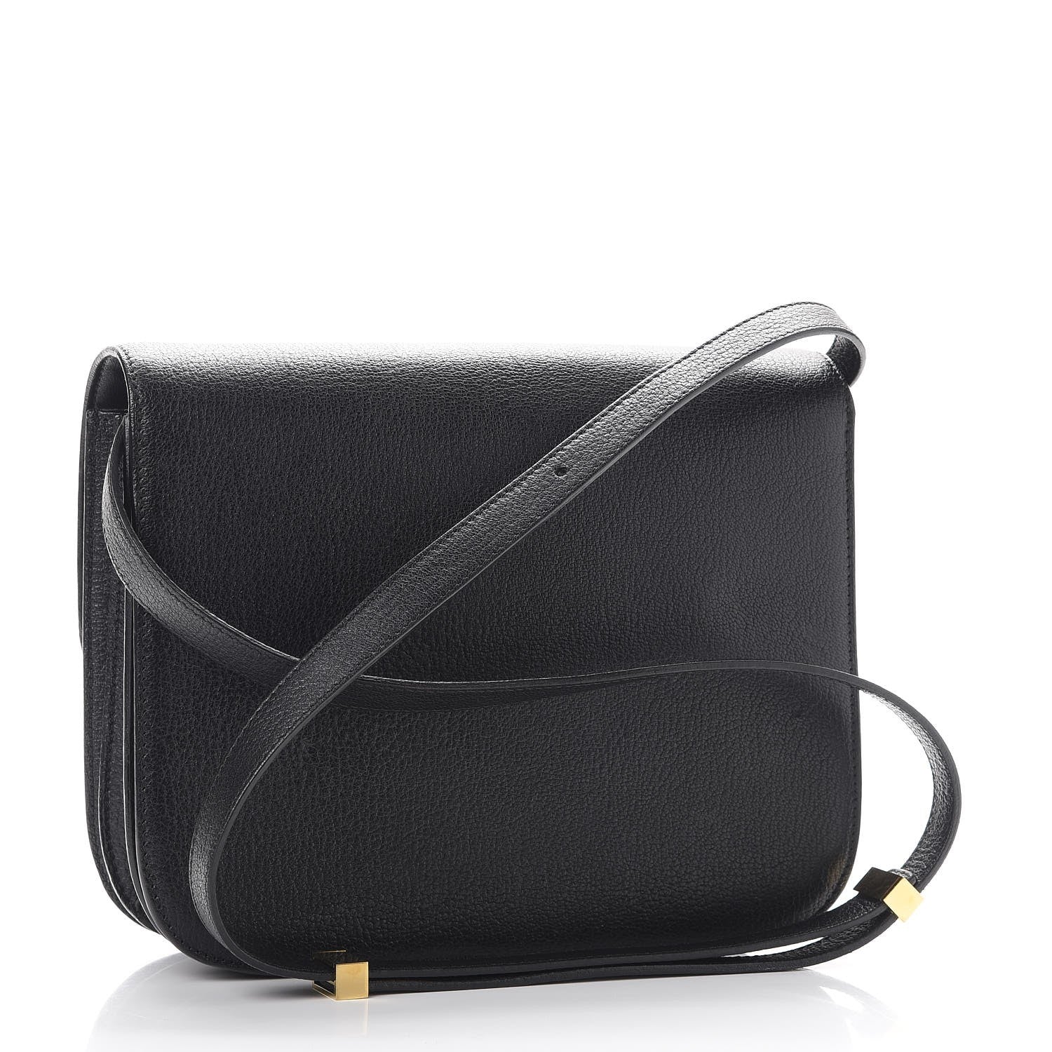Celine Goatskin Medium Classic Box Flap Bag Black 3 of 10