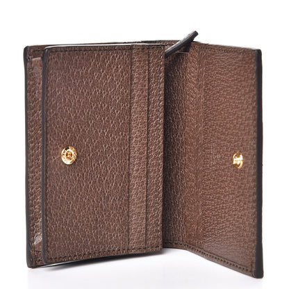 Gucci GG Supreme Monogram Web Ophidia Card Case Beige New Acero 5 of 12