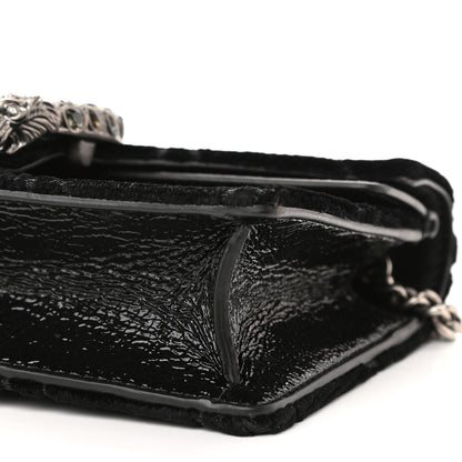 Gucci Velvet GG Monogram Super Mini Dionysus Shoulder Bag Black 7 of 7