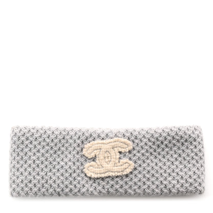 Chanel Cashmere CC Headband Grey 1 of 8