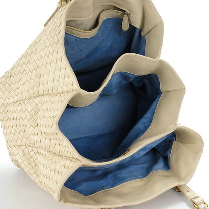 Bottega Veneta Light Calf Intrecciato Medium Roma Marmo 9 of 13