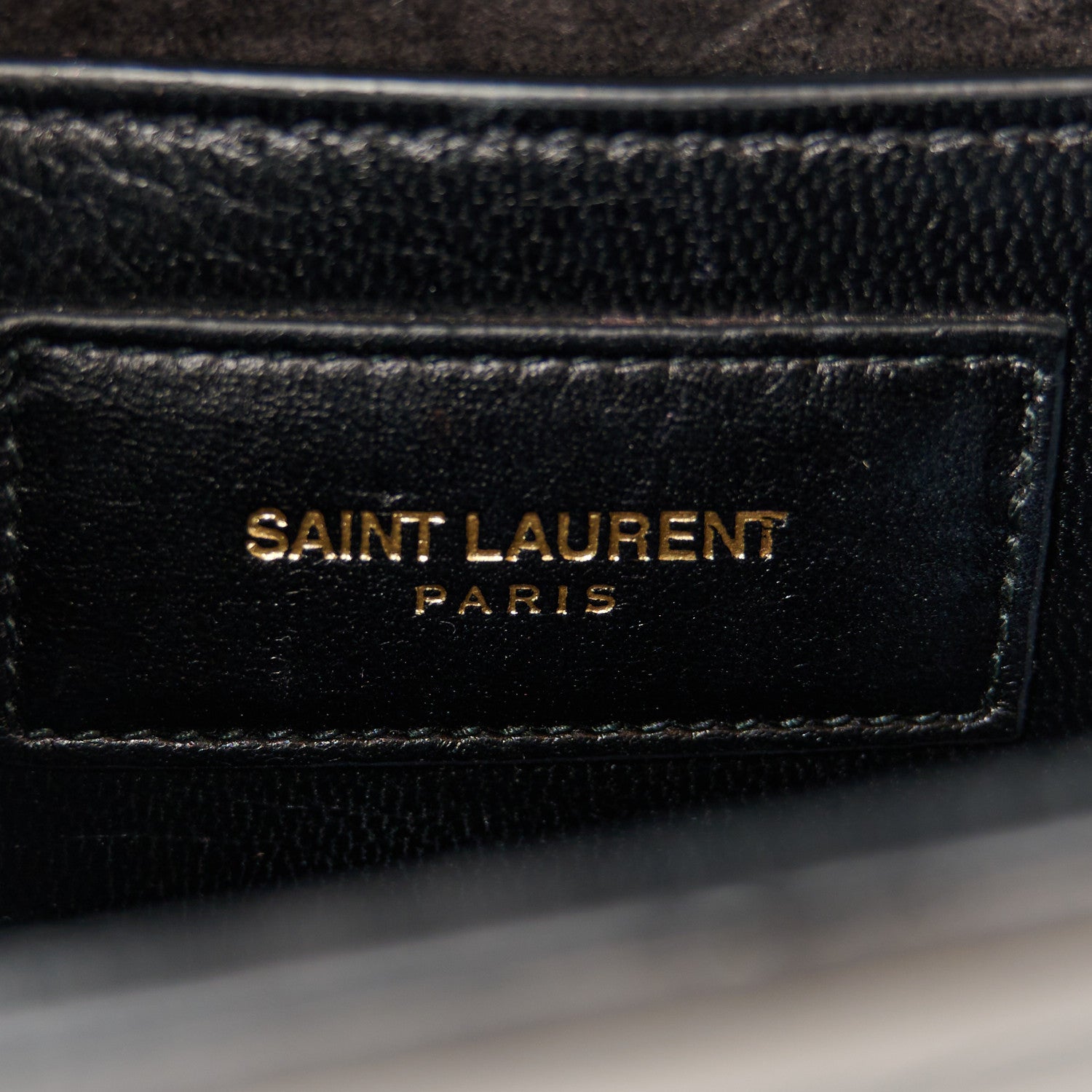 Saint Laurent Patent Small Classic Monogram Kate Tassel Satchel Black 6 of 10
