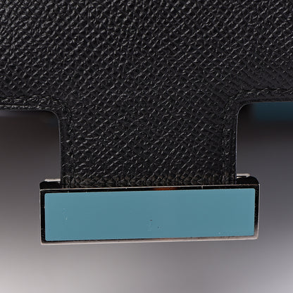 Hermes Epsom Enamel Constance 24 Black Bleu Saint Cyr 24 of 27