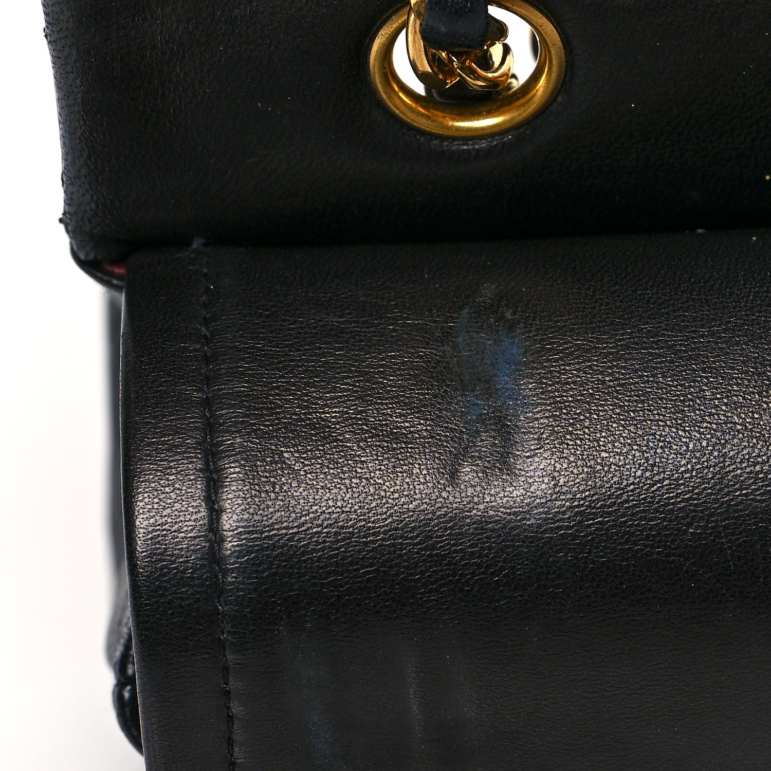 Chanel Lambskin Quilted Medium Double Flap Black 13 of 16