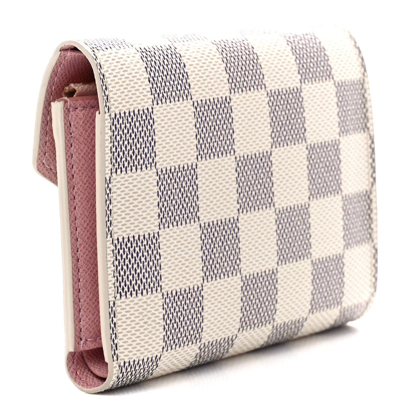 Damier Azur Victorine Wallet Rose Ballerine