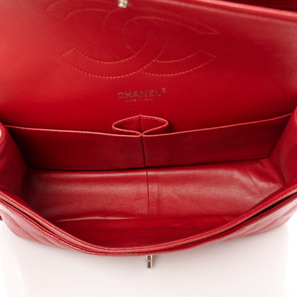 Chanel Caviar Quilted Jumbo Double Flap Red 5 of 11