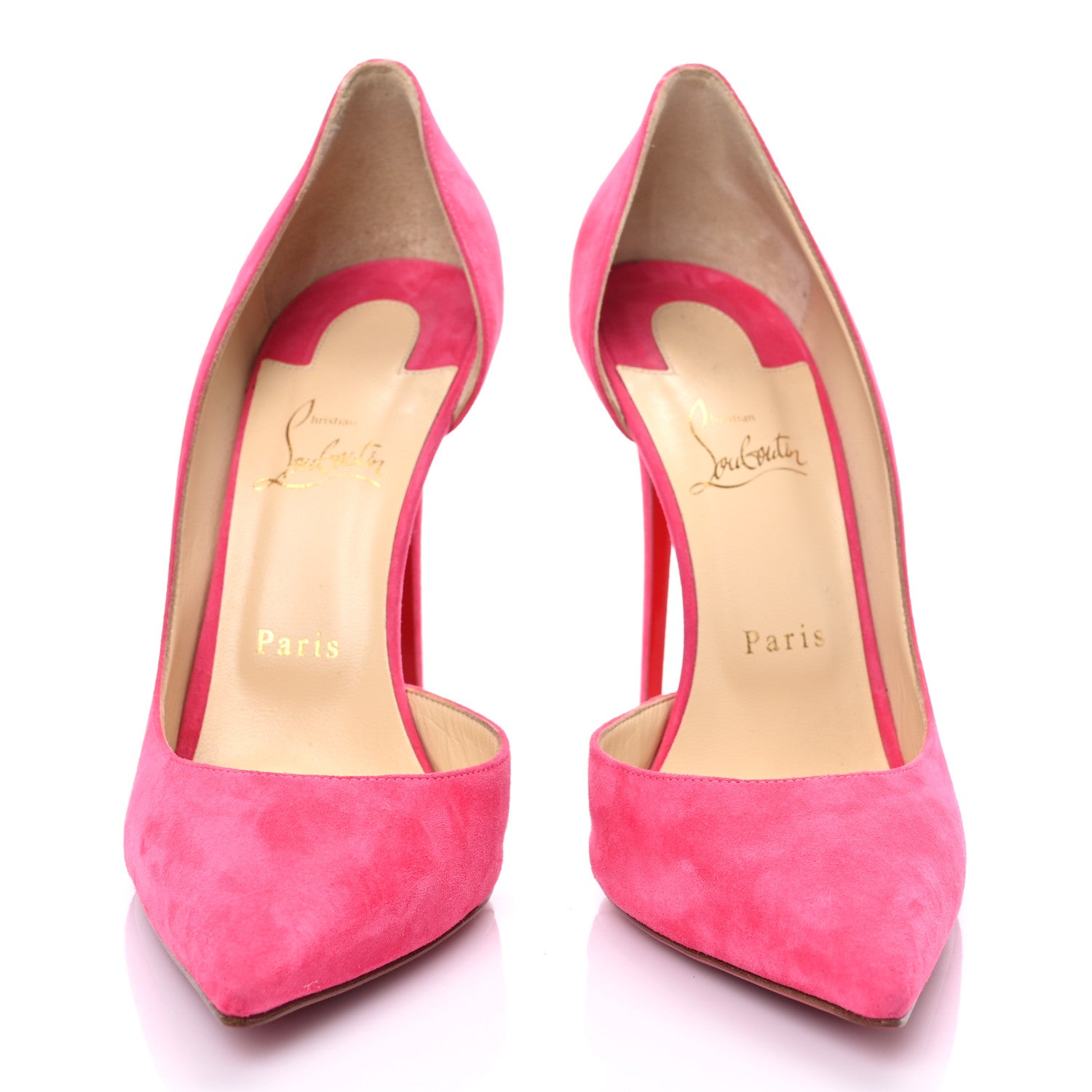 Christian Louboutin Suede Iriza 100 Pumps 41 Bengal Rose 5 of 13