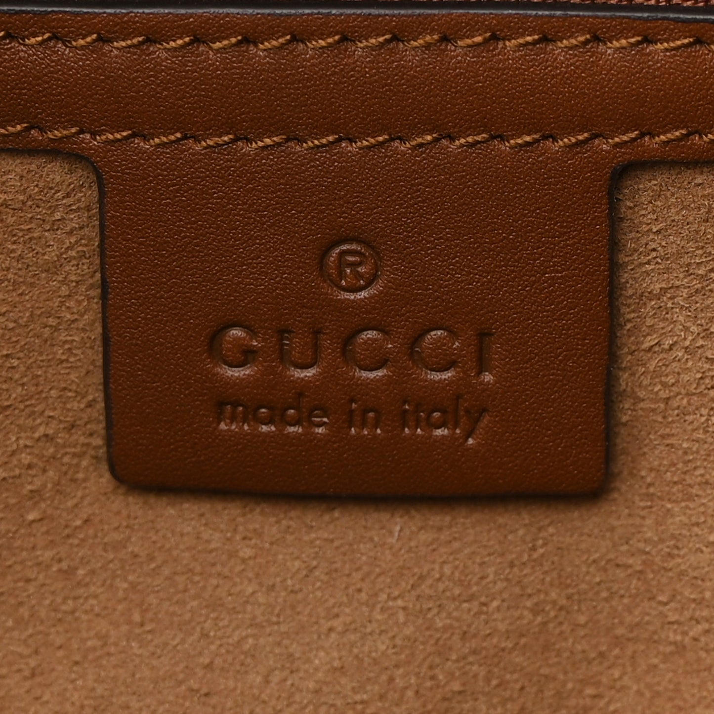 GG Supreme Monogram Large Linea A Hobo Light Brown