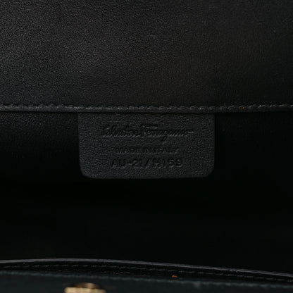 Salvatore Ferragamo Calfskin The Studio Bag Black 5 of 8