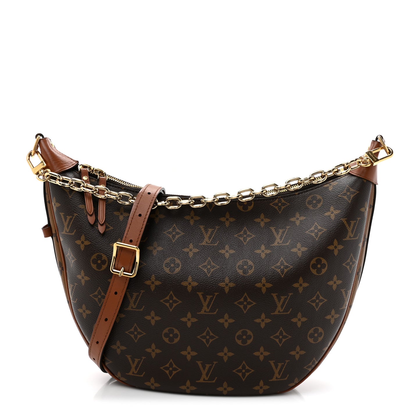 Reverse Monogram Loop Hobo