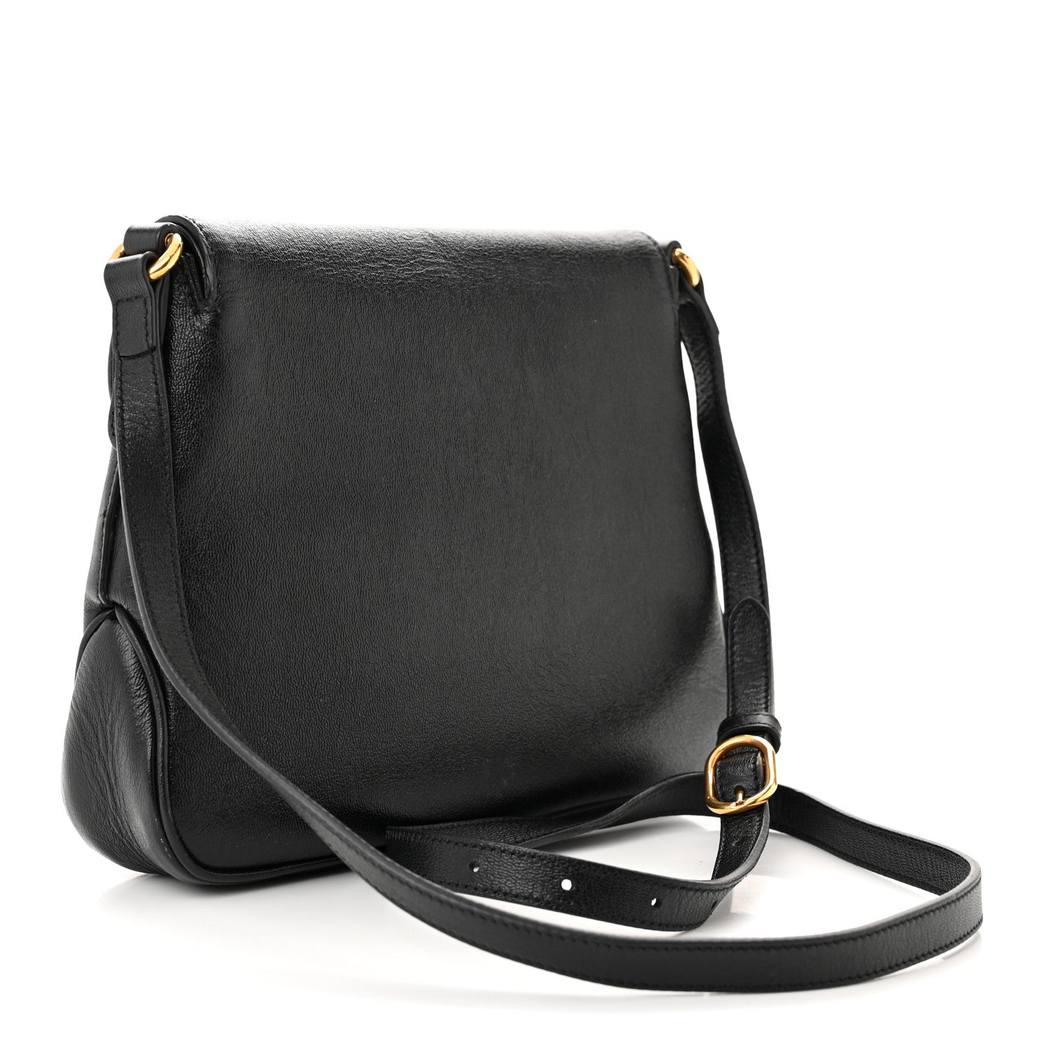 Gucci New Sakai Calfskin Lux Small Dahlia Messenger Shoulder Bag Black 3 of 14