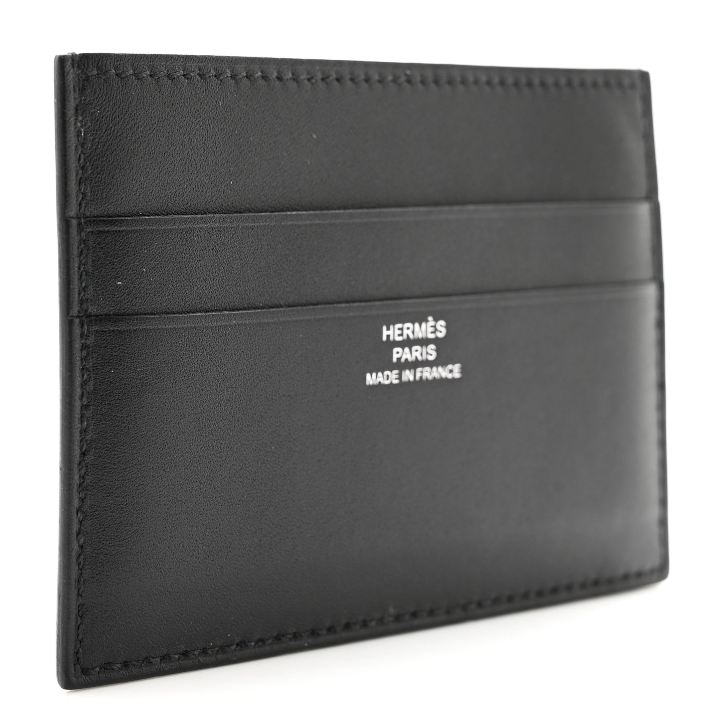 Tadelakt Evercolor Cheval Picto Card Holder Black Vert Yucca