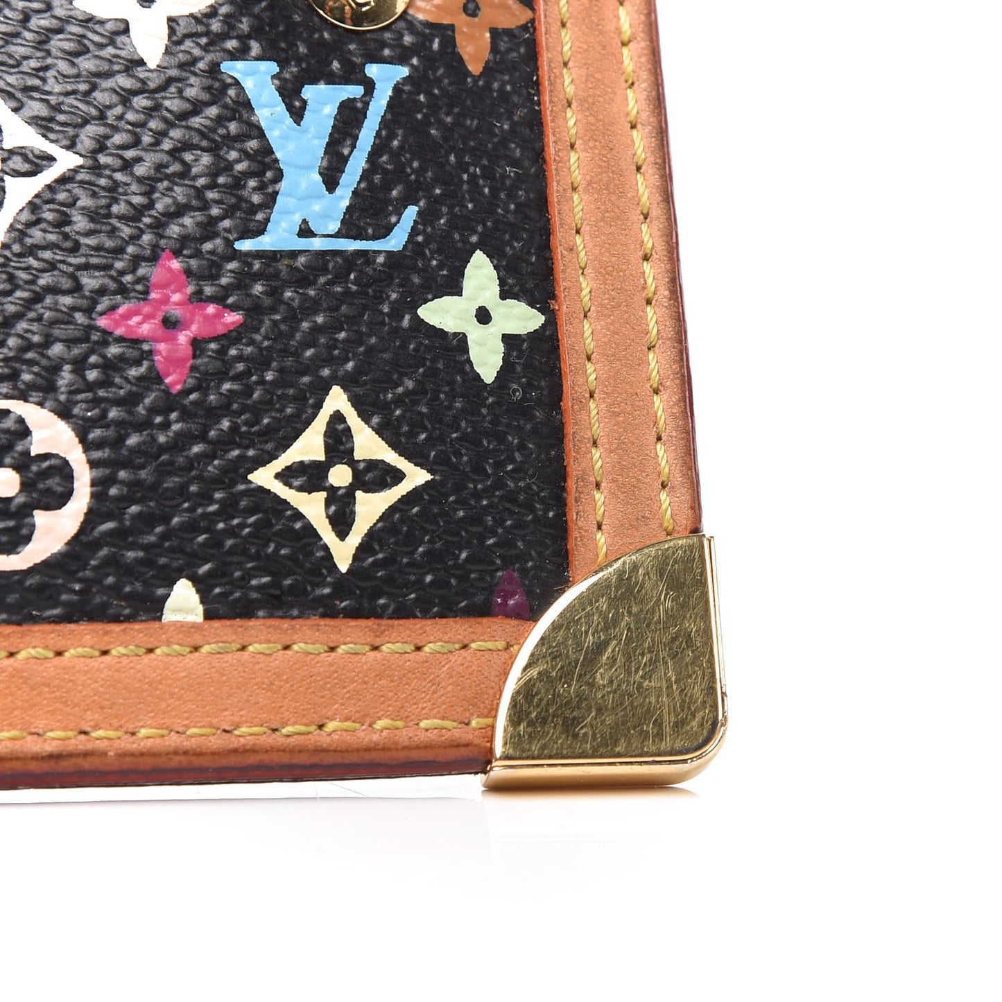 Monogram Multicolor Key Pouch Black