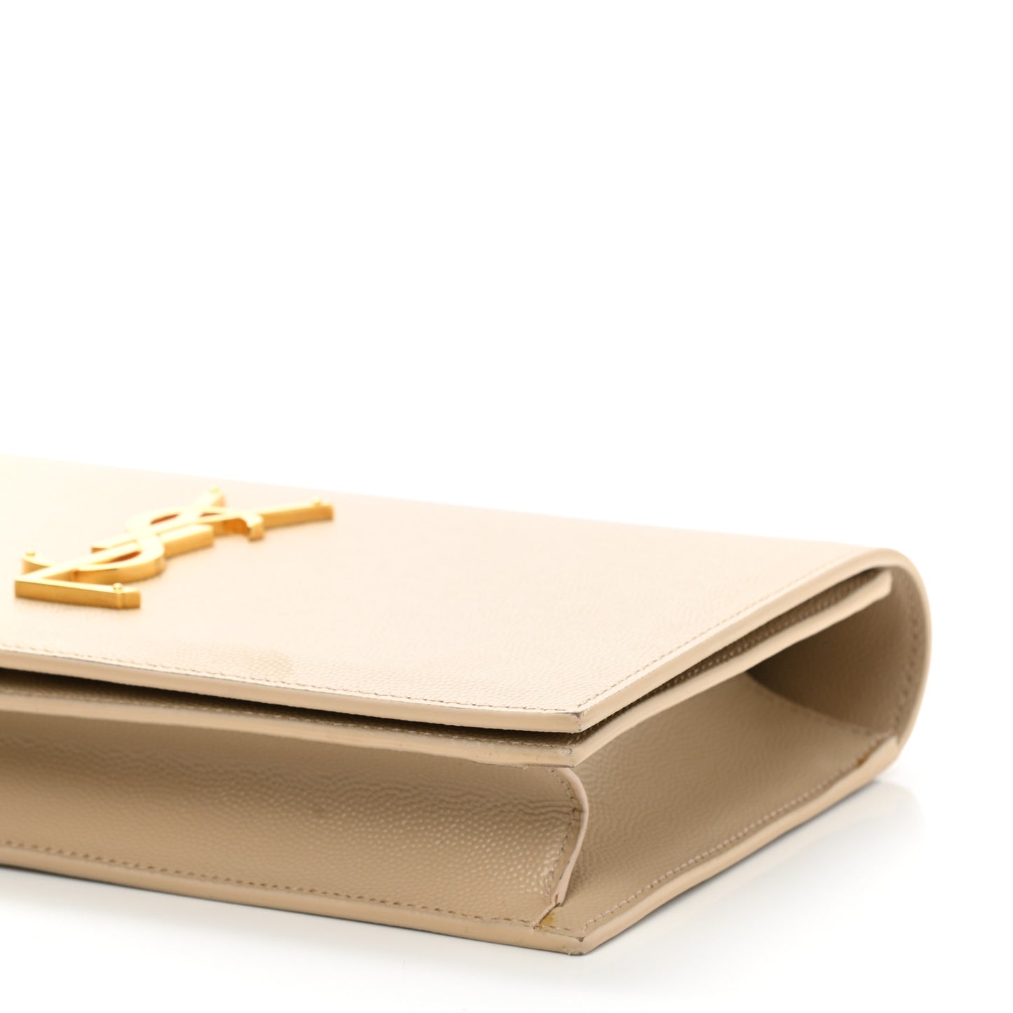 Grain De Poudre Classic Kate Monogram Clutch Nude Powder