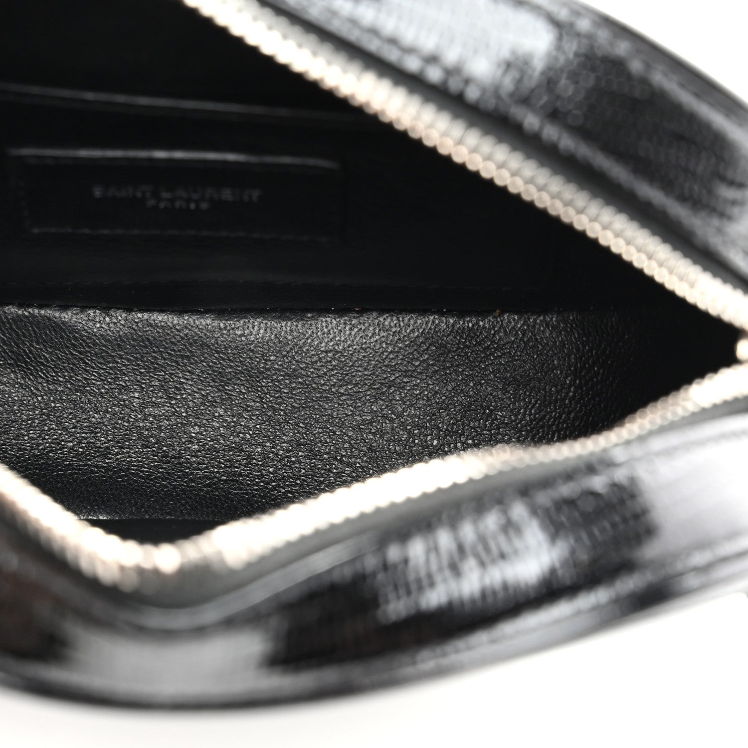 Saint Laurent Calfskin Lizard Embossed Le 61 Camera Bag Black 5 of 10