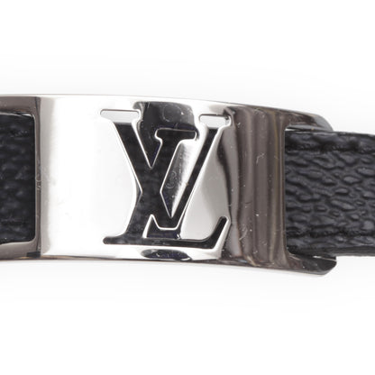 Louis Vuitton Mens Damier Graphite Sign It Bracelet 3 of 7