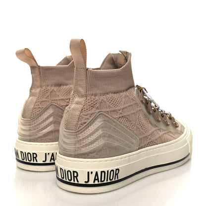 Christian Dior Technical Mesh Cannage Womens Walk'n Dior High Top Sneakers 37 Nude 4 of 8
