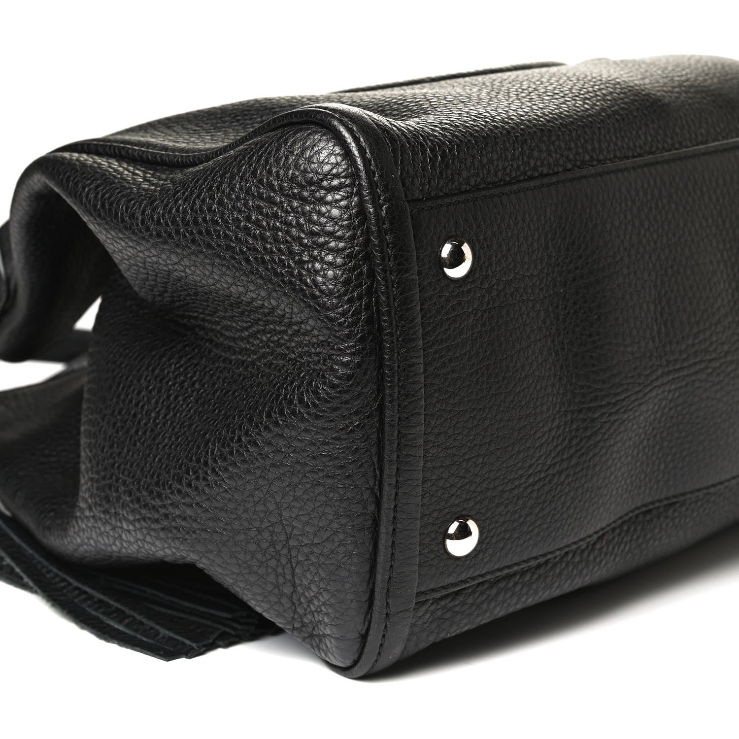 Gucci Pebbled Calfskin Medium Soho Shoulder Bag Black 8 of 13