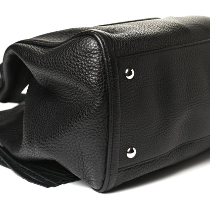 Gucci Pebbled Calfskin Medium Soho Shoulder Bag Black 8 of 13
