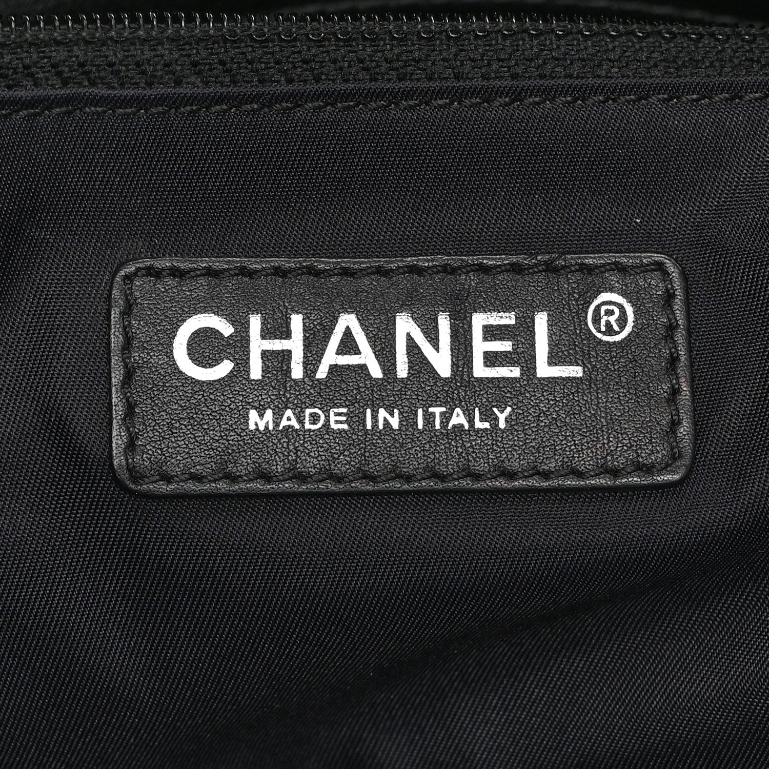 Chanel Coated Canvas Quilted Large Paris Biarritz Tote Black 6 of 10
